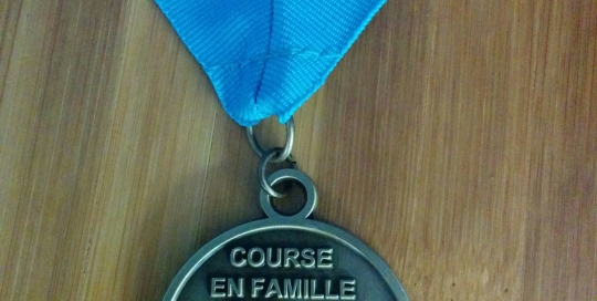 Médaille sur mesure pour la Course en Famille Villeray 2017