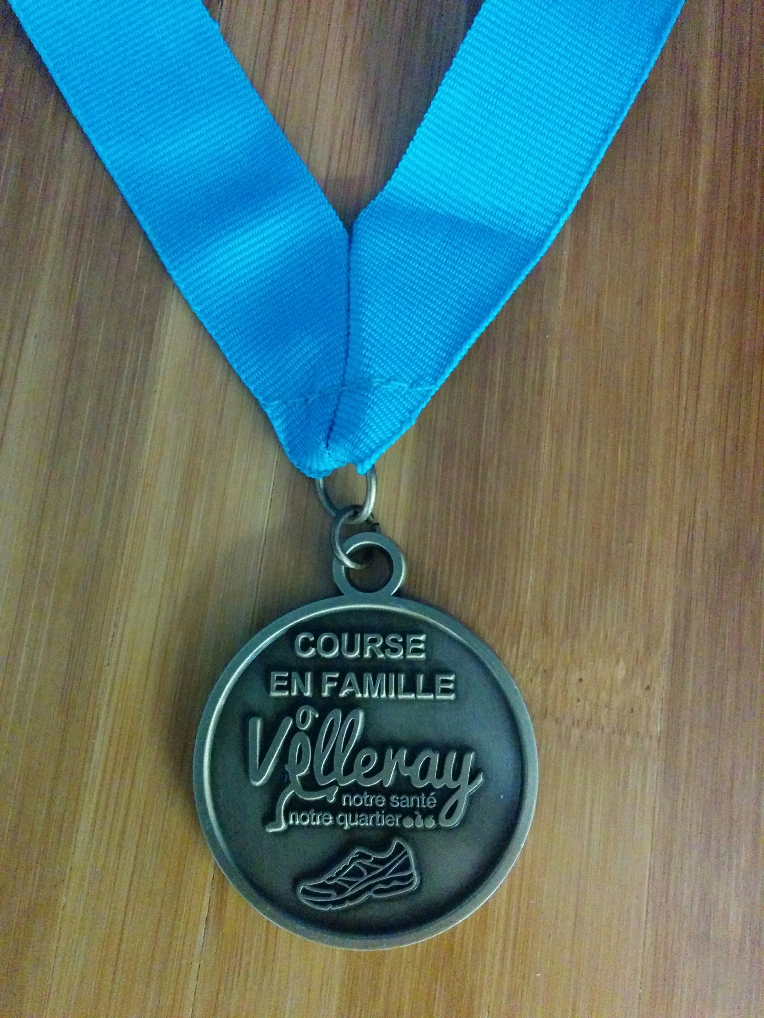 Médaille sur mesure pour la Course en Famille Villeray 2017